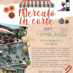 Mercato nella corte della Masseria Cuntitt