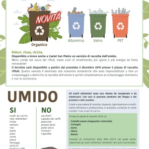 Disponibile presto un Servizio di raccolta dell'umido anche a Castel San Pietro